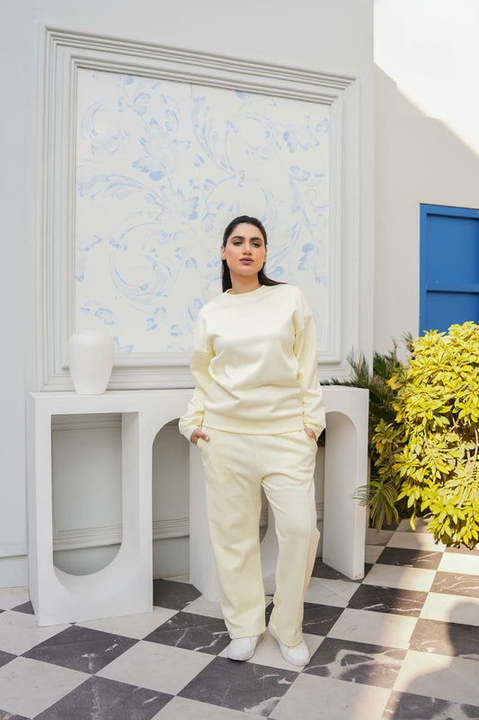 White Fleese Tracksuit