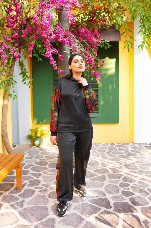 Black Sindhi Tracksuit