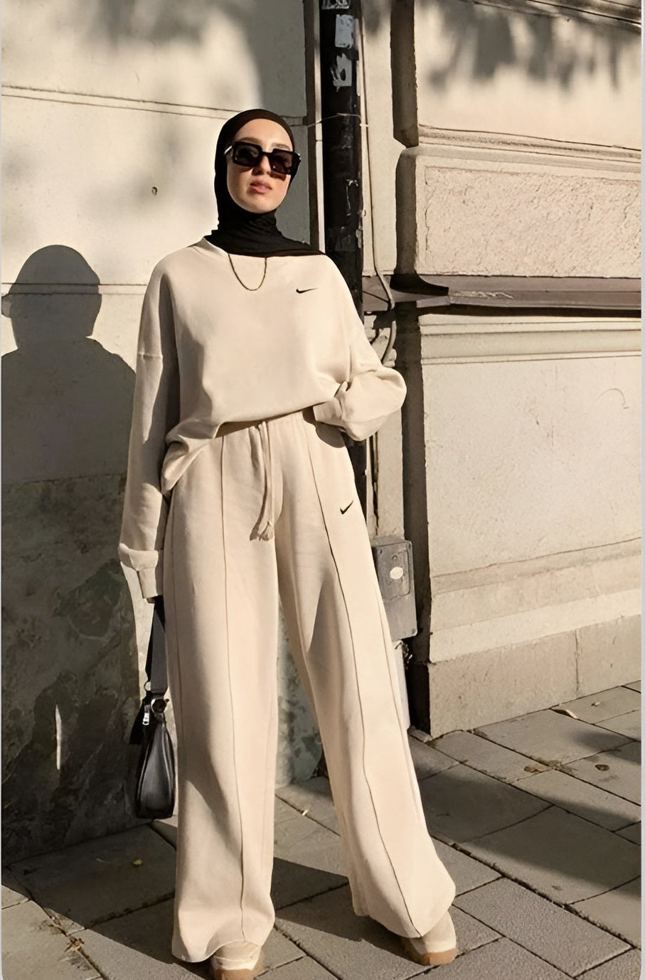 Elite Beige Comfort Tracksuit – Effortless Grace & Modern Modesty