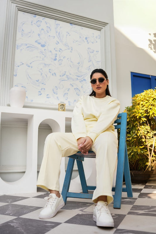 White Fleese Tracksuit