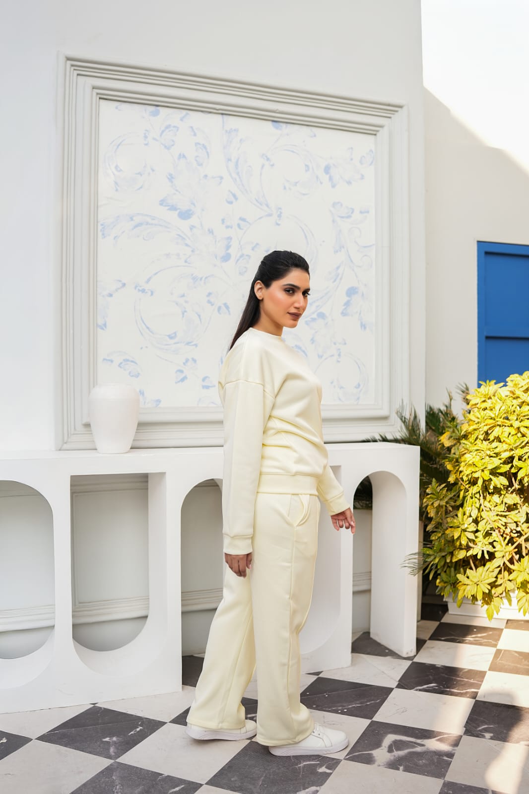 White Fleese Tracksuit