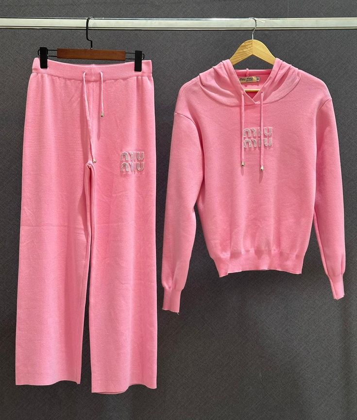Miu Miu Inspired Pink Women’s Tracksuit